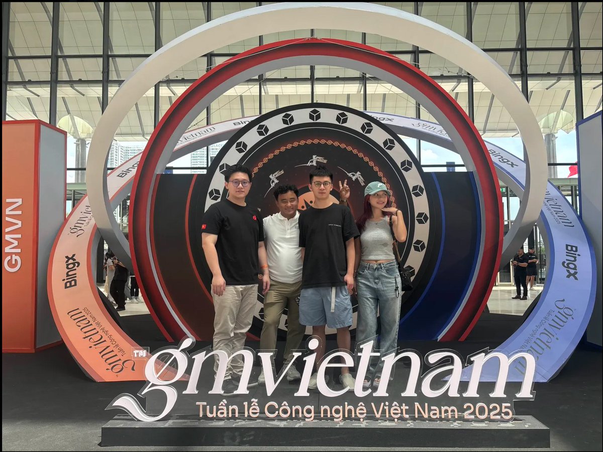 Soundbeats_'s tweet photo. The Soundbeats team is live in Hanoi, for
@gmvn_official Vietnam Blockchain Week 2025!

Looking forward to an exciting week of insightful panels, high-level networking, and showcasing how we are shaping the future of Web3 music and gaming.

Shoutout to @BuzzUpHQ @adam_songjam 

If you're here, come say hi 👋 to us!