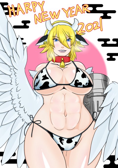 #おっぱいの日
いつも陽気なハーピー、アリシアさんのデカチチをご照覧あれ!! 