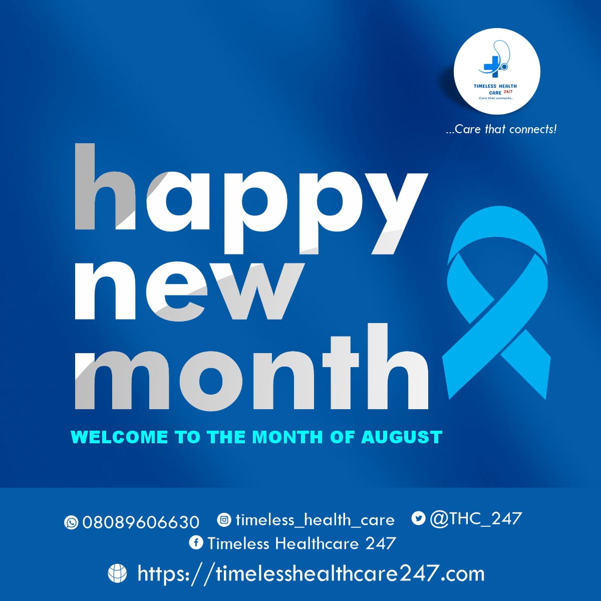 THC_247's tweet photo. Happy New Month! 💙
Welcome to August — a fresh chance to put your health first.

Speak to a doctor anytime, anywhere.
We’re just a click away 👉 https://t.co/SRpA6z9WLQ

#HappyNewMonth #Telemedicine #TimelessHealthCare247 #AugustVibes #CareThatConnects https://t.co/HNImpfsLYi