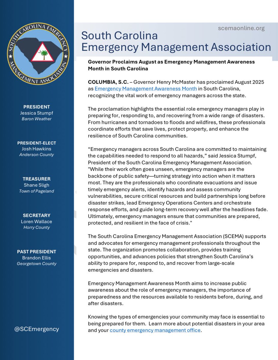 SC EM Association tweet media