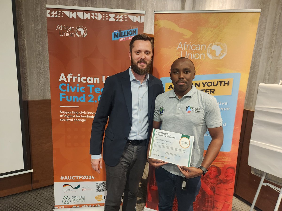 Maai Makwa | My Water (@maaimakwa) on Twitter photo This week saw the conclusion of the second cohort of the <a href="/_AfricanUnion/">African Union</a> Civic Tech Fund #AUCTF where <a href="/maaimakwa/">Maai Makwa | My Water</a> has demonstrated capacity and potential to advance freshwater & atmospheric resource responsibility from a personal & domestic level #maaimakwa #SDG6 #WaterRights This week saw the conclusion of the second cohort of the <a href="/_AfricanUnion/">African Union</a> Civic Tech Fund #AUCTF where <a href="/maaimakwa/">Maai Makwa | My Water</a> has demonstrated capacity and potential to advance freshwater & atmospheric resource responsibility from a personal & domestic level #maaimakwa #SDG6 #WaterRights
