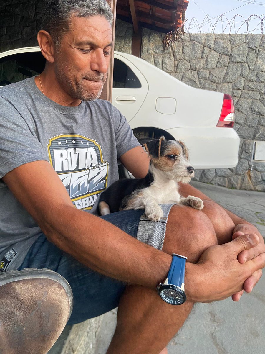 estopinha e seu papai!!! 🥰💜