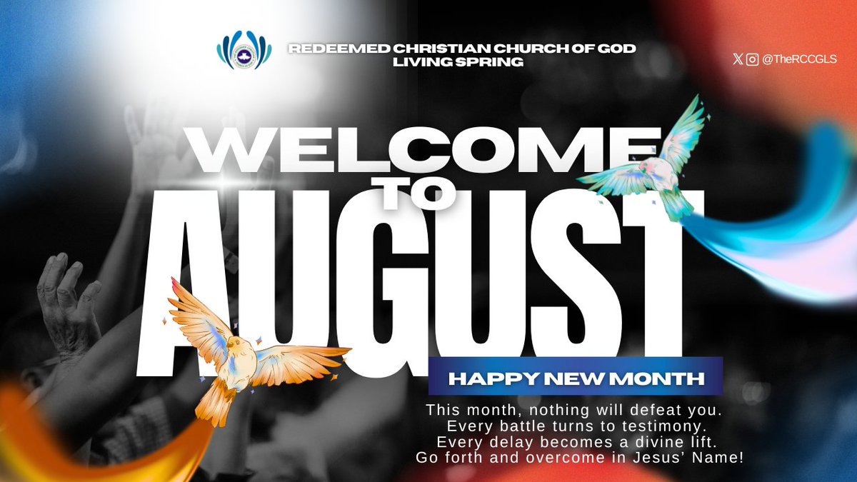 TheRCCGLS's tweet photo. Happy New Month 

This month, nothing will defeat you.
Every battle turns to testimony.
Every delay becomes a divine lift.
Go forth and overcome in Jesus’ Name!
Amen🙏

#rccgworldwide #RCCGLS #redeemedchristianchurchofgod #redeemed https://t.co/hoZkKBdElu