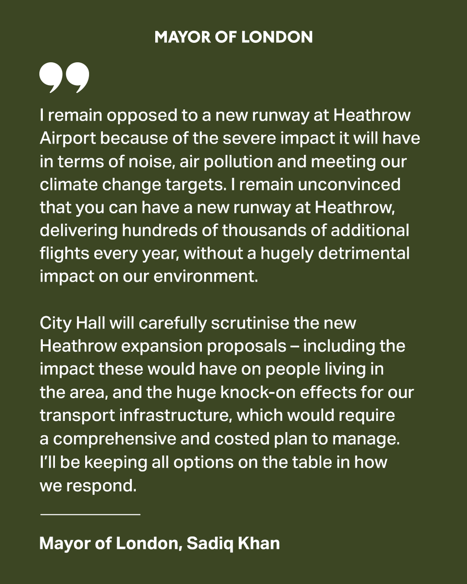 I remain opposed to a new runway at Heathrow Airport.

My full response to the expansion proposals for a third runway: