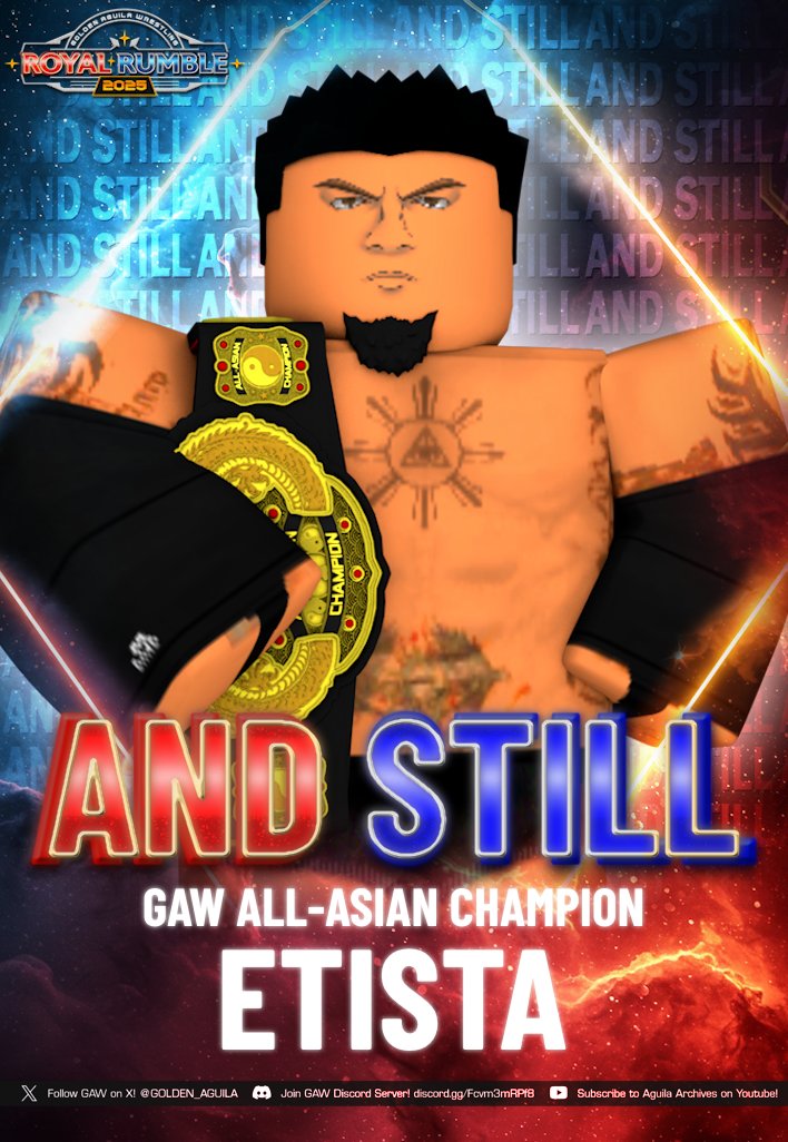 As we hope that <a href="/Rayden369/">rayden.</a> was finally about to complete his story  to become All-Asian Champion after years of chasing it...

But <a href="/zEarlyz/">early</a> had other plans. He shut the book before the ending could be written.

Etista remains your All-Asian Champion!

#AndSTILL #GAWRoyalRumble
