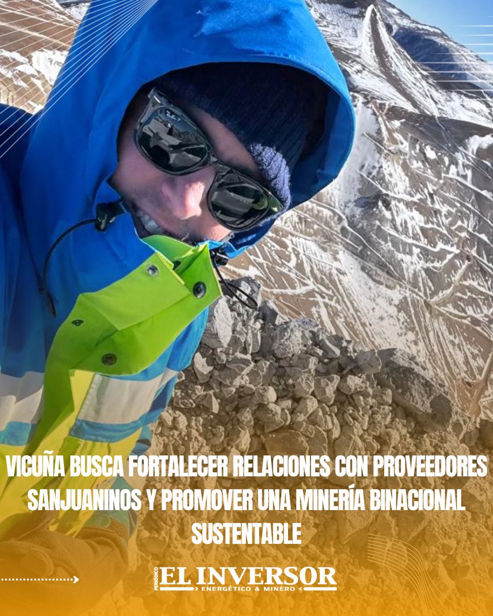 inversorener's tweet image. 🟣 Vicuña reafirma su compromiso con una minería binacional sustentable y con mayor integración local en San Juan.

📎 Leé la nota completa: elinversorenergetico.com/vicuna-busca-f…

#MineríaSustentable #SanJuan #FiloDelSol #JoséMaría #ProveedoresLocales #IndustriaMinera #Vicuña
