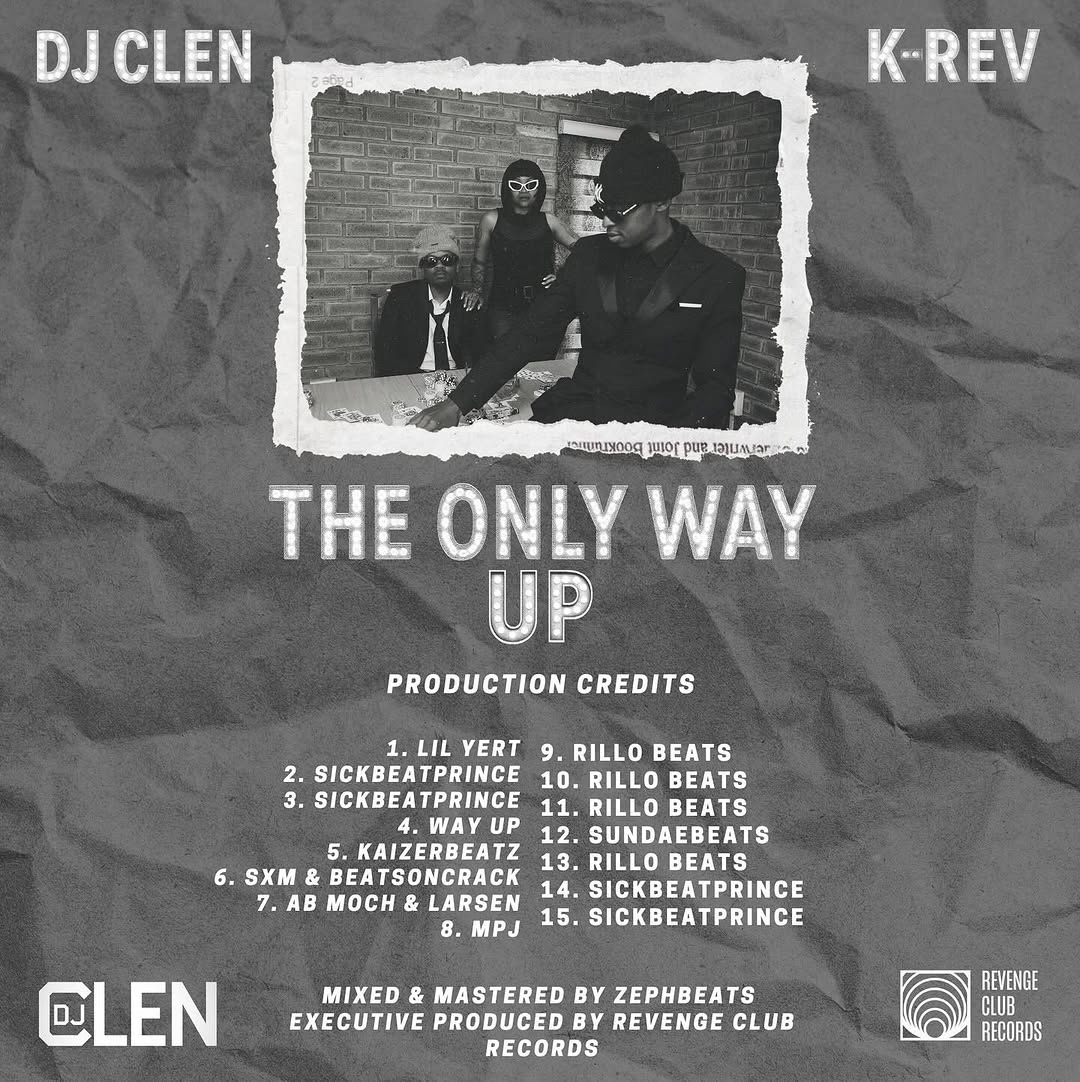 THE ONLY WAY UP (mixtape) BY <a href="/DjClenSA/">THE ONLY WAY UP</a>  and <a href="/K_REVsa/">K-REV</a>  OUT NOW💿

#4 “way up” prod. me
#6 “montana” prod. me and <a href="/madebysxm/">★.★.★.</a>  

Glad To Be A Part Of This Masterpiece.