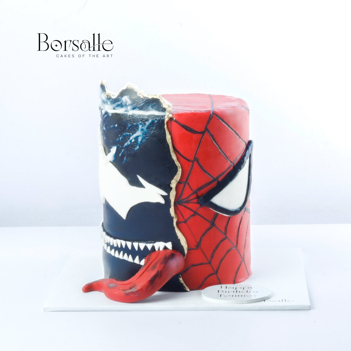 Borsalle's tweet photo. Heroes &amp; Villains unite! Celebrate with our Spiderman &amp; Venom cake.
A showstopper for birthdays or any epic party.
DM to book your cake adventure!
#Spiderman #Venom #CustomCakes #borsallecakes #borsalle https://t.co/uuHyJoZelp