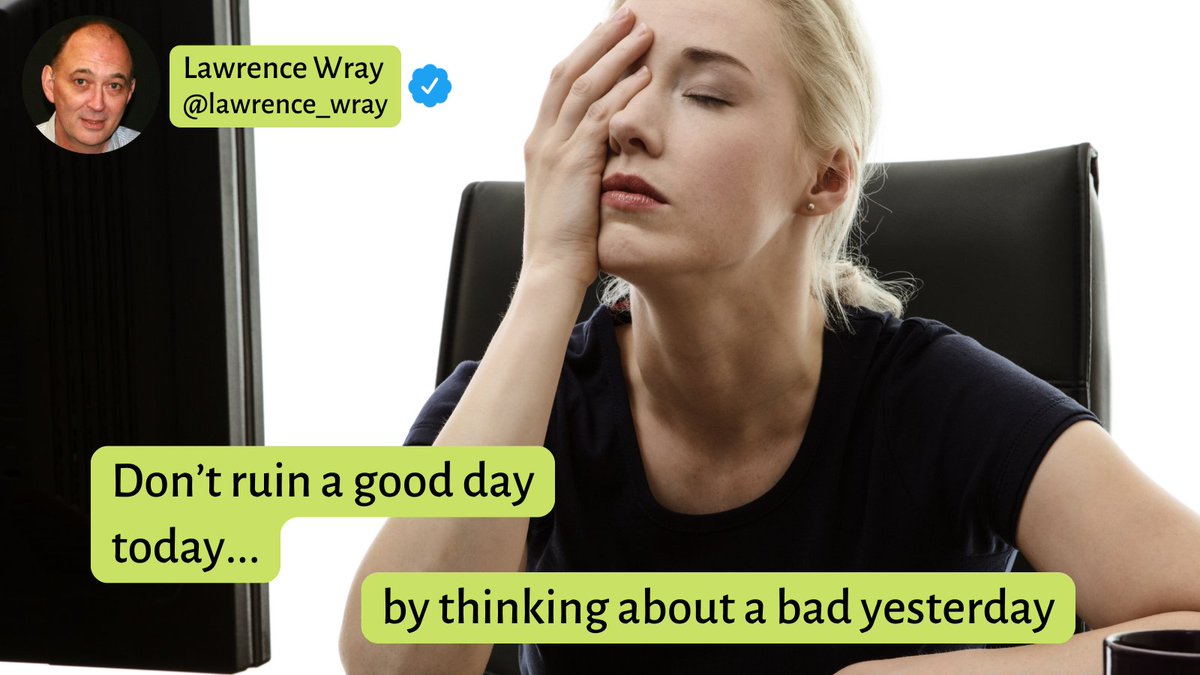 It was shit, get over it.

Worrying ain't gonna change it, but it is going to change your mood and ruin today.

Take your mind to this day next month and look back in wonder at how you were worked up over nothing.

Live in the present.