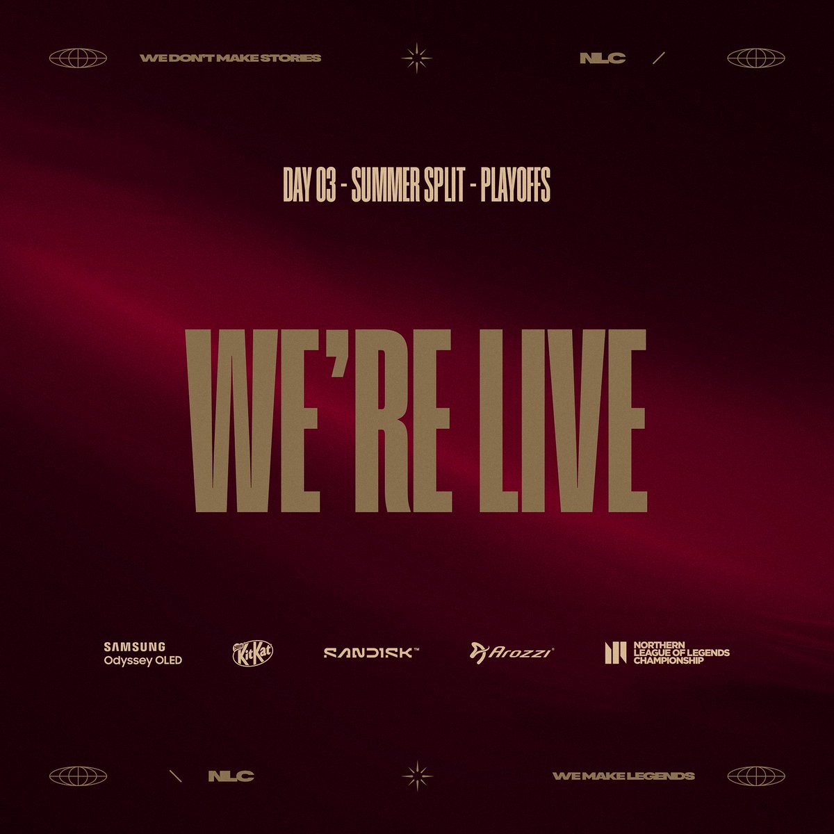 🚨WE ARE LIVE🚨
🚨WE ARE LIVE🚨
🚨WE ARE LIVE🚨

We close out the week with a bo5 between <a href="/LightsideSWE/">Lundqvist Lightside</a> and <a href="/KAOSesport/">KAOS</a>👇

📺twitch.tv/nlclol