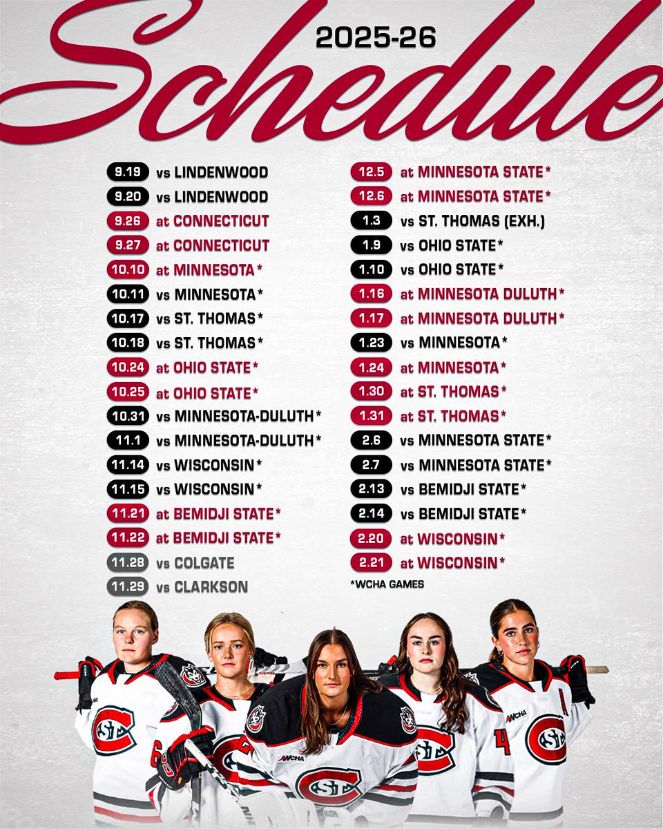 The 2025-26 Schedule is 𝗛𝗘𝗥𝗘!👇

#HuskyHockey 🏒 | #GoHuskies 🐾