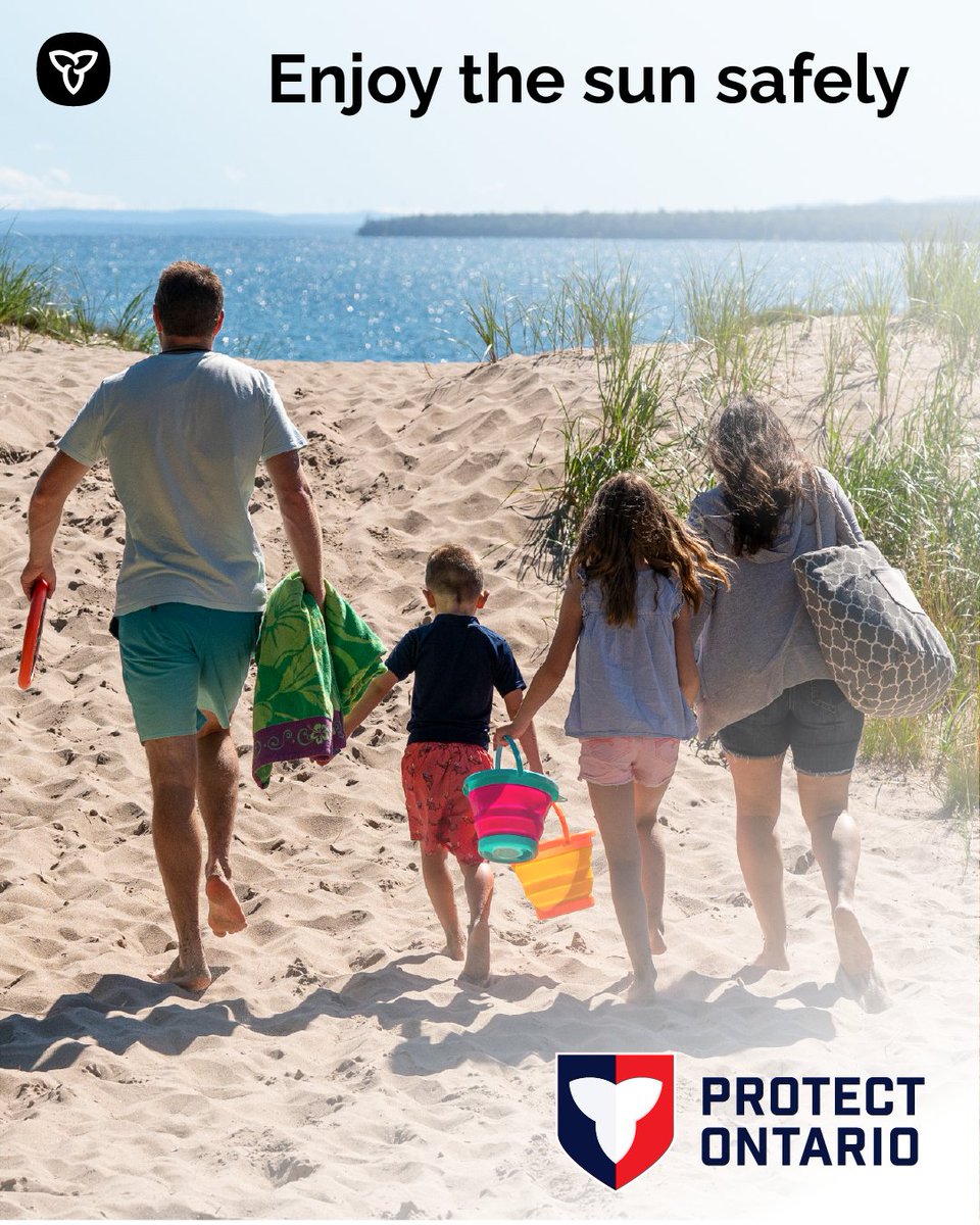 Here comes another summer long weekend... don’t forget to keep your family sun-safe!

⛱️ Bring or seek shade 
🧴 Use sunscreen with an SPF of 50 or higher
👒 Wear a wide brimmed hat
🕶️ Don't forget your sunnies!

Get #SunSafety tips at: cancer.ca/SunSafety