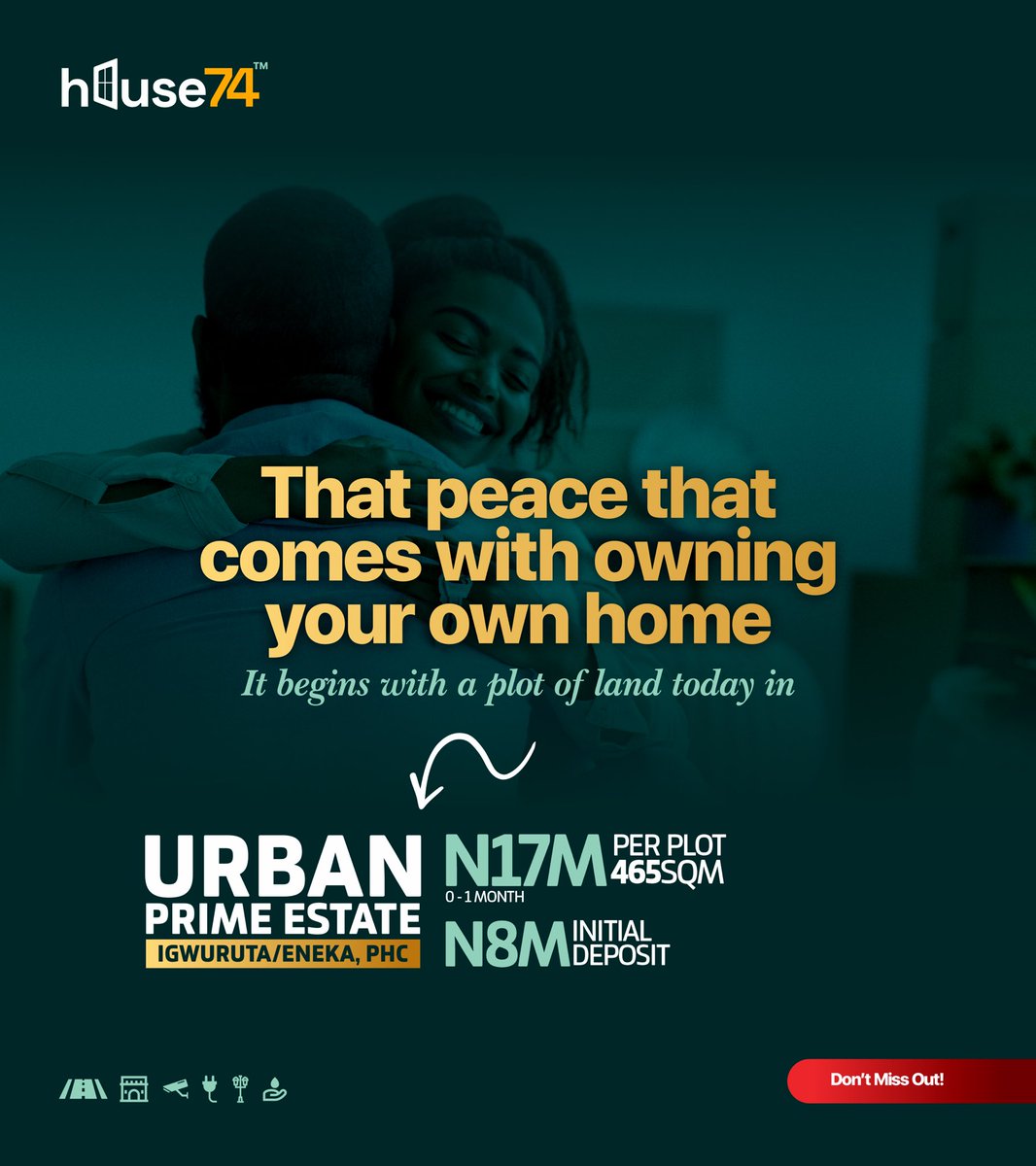 ThisIsHouse74's tweet photo. Happy New Month!
The year is almost gone, are you still making your landlords richer?

That constant rent pressure is not the peace of mind you deserve.

This August, start your journey to owning your own home at Urban Prime Estate, Igwuruta/Eneka with just N8M initial deposit. https://t.co/AraioQGjcf