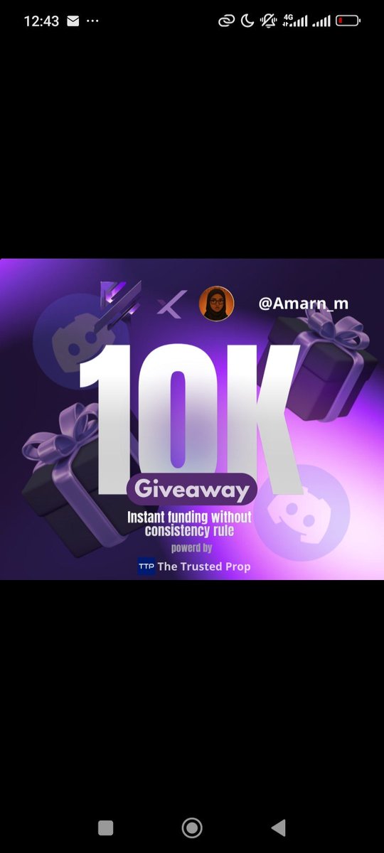 🎁 GIVEAWAY 🎁 

1X $10,000 Instant funded Account

Rules:
1. Follow <a href="/KriptCapital/">Kript Capital</a> <a href="/Amarn_m/">THE AMARN VAULT 🧡❤️🧡</a> @isabelloisa1
2. ⁠Like &amp; Repost &amp; Tag 3 Traders
3. Join KriptCapital Discord discord.gg/P7jp9fqtPa
4 Follow <a href="/CHIROMAFX/">CHIROMAFX</a> <a href="/AMARN___/">Dear You,</a> <a href="/1506Trade/">Trade with 1506</a> <a href="/Haroun_FX/">MIRNGA FX📊</a>