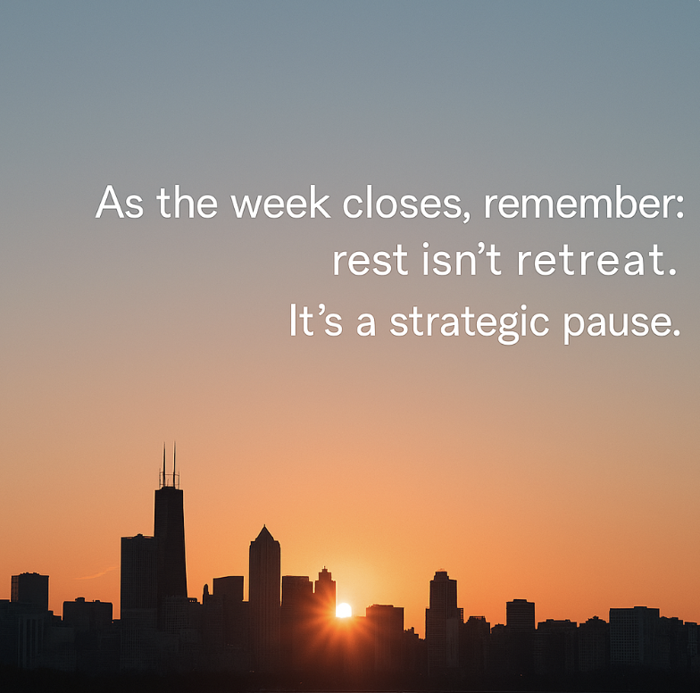 fintribes's tweet photo. As the week closes, remember: rest isn’t retreat. It’s a strategic pause.

Recharge. Reflect. Reconnect—with purpose and with people.

Your weekend isn’t off the record. It’s part of the growth plan.

#Leadership #Mindset #Fintech #Resilience #WeekendWisdom #TGIF https://t.co/Kl3uI0gjWT