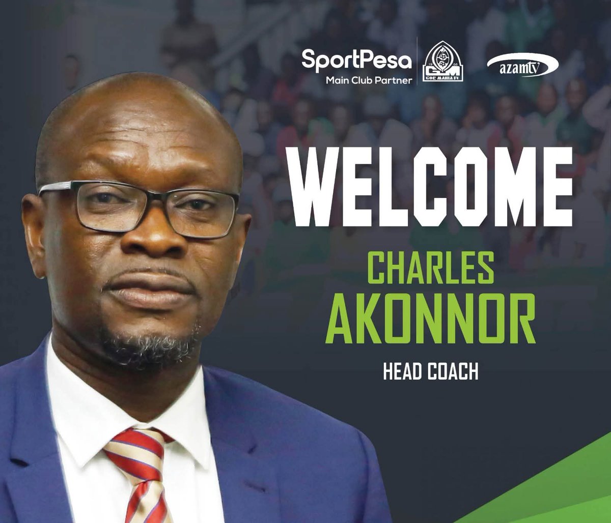 🟢 | ANNOUNCEMENT  

We are delighted to announce the appointment of Charles Akonnor from Ghana as our new Head Coach.

The former Black Stars manager brings a wealth of experience as a seasoned tactician.

Welcome to Mahia, Coach Akonnor

#Sirkal | #SportPesaNaGor