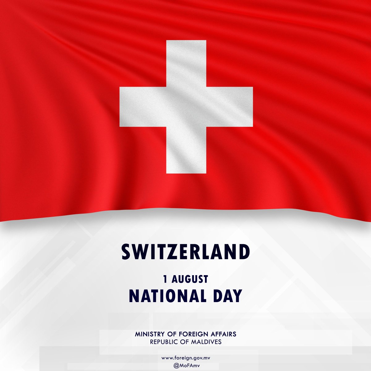 Minister Dr. Khaleel sends National Day greetings to the Head of the Federal Department of Foreign Affairs of the Swiss Confederation

📃Press Release | t.ly/3ssoF
