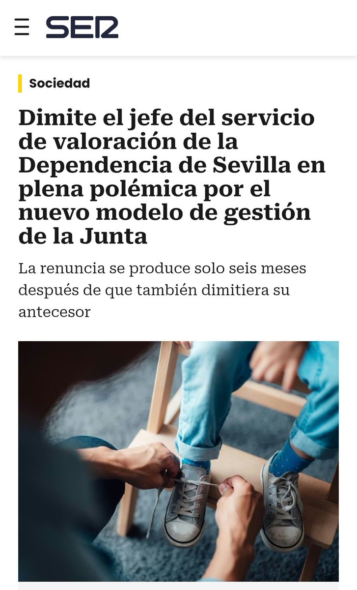 🔴 Ceses y dimisiones ... pero el CAOS de la Dependencia no para 

‼️ Más de 11.000 personas en Sevilla esperan su derecho a la ayuda por #Dependencia

❌ Casi 600 días de espera en #Andalucía 

👉🏻 El verdadero responsable de este DESASTRE es Moreno Bonilla