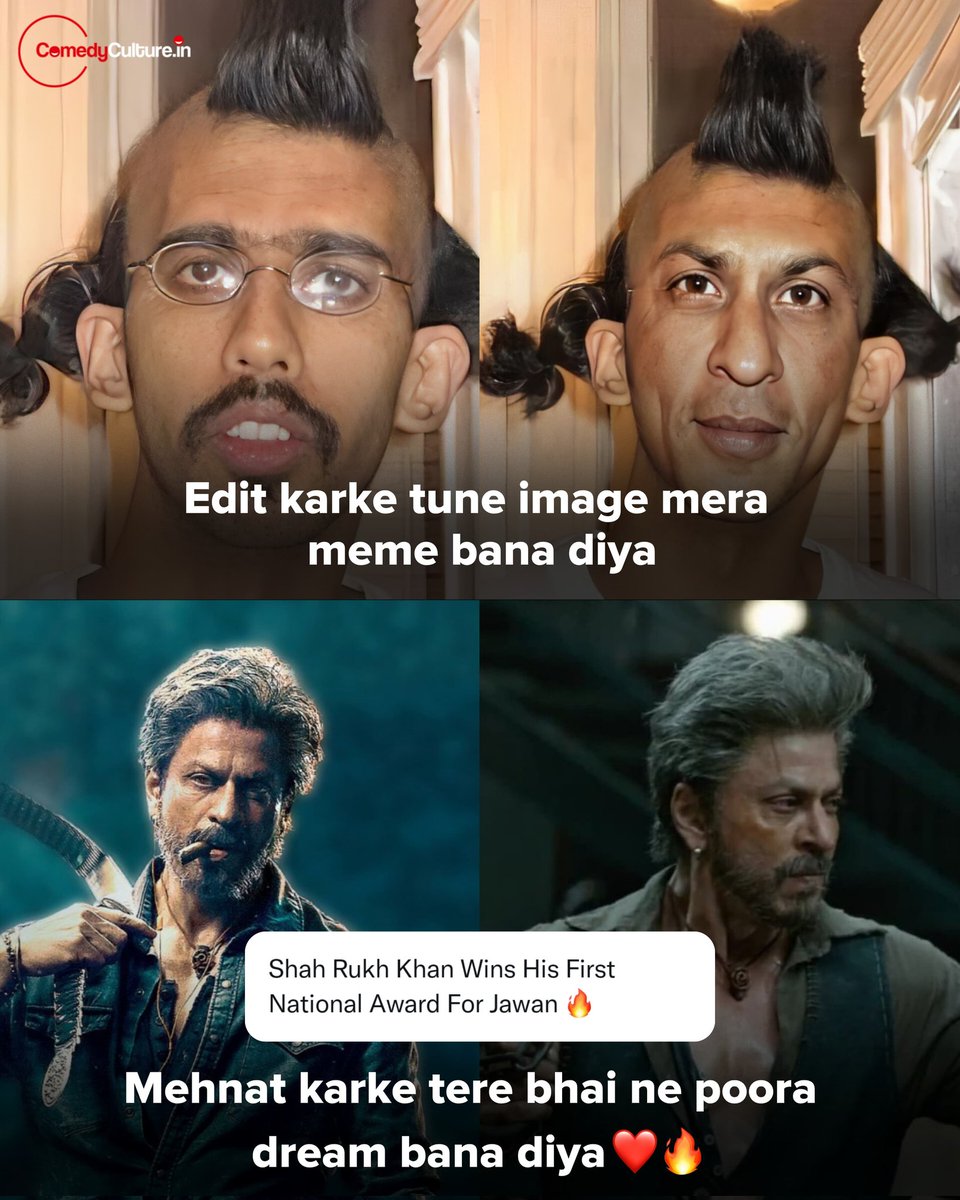 ComedycultureIn's tweet photo. KING for a reason 👑
#ShahRukhKhan https://t.co/uKHRbVkHo9