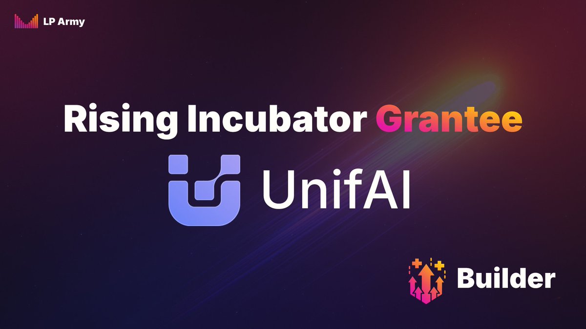 LP Army (@met_lparmy) on Twitter photo 📢 Congrats to Meteora Rising Incubator grant recipient <a href="/UnifaiNetwork/">UnifAI Network</a>! UnifAI developed an AI agent builder for finding and creating liquidity positions 🥳
Design your own, or market-make like the experts with pre-built strategies from the LP Army lparmy.com/strategies 🏗️ 📢 Congrats to Meteora Rising Incubator grant recipient <a href="/UnifaiNetwork/">UnifAI Network</a>! UnifAI developed an AI agent builder for finding and creating liquidity positions 🥳
Design your own, or market-make like the experts with pre-built strategies from the LP Army lparmy.com/strategies 🏗️