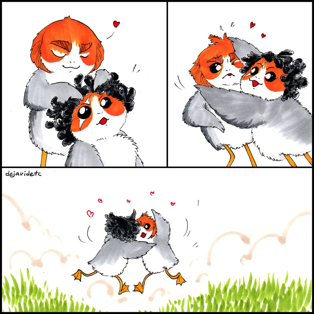 Yananiris's tweet image. Happy August!

Kylo and Hux have very different expectations of preening feathers.

Another lovely artwork by @dejavidetc 💕