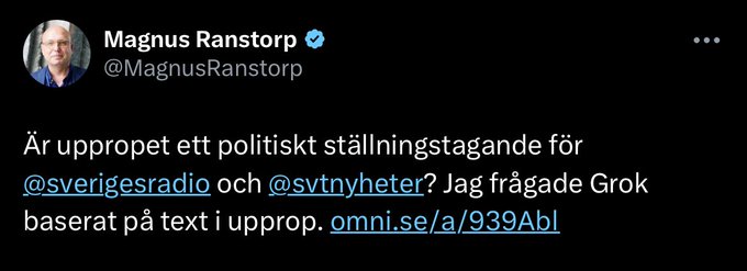 När "terrorforskaren" Magnus Ranstorp använder antisemitisk AI-vertyg Grok som "fakta". Nu fattar vi hur Ranstorp genomför sin forskning. Trovärdighet är noll!

#svpol #svpolitik