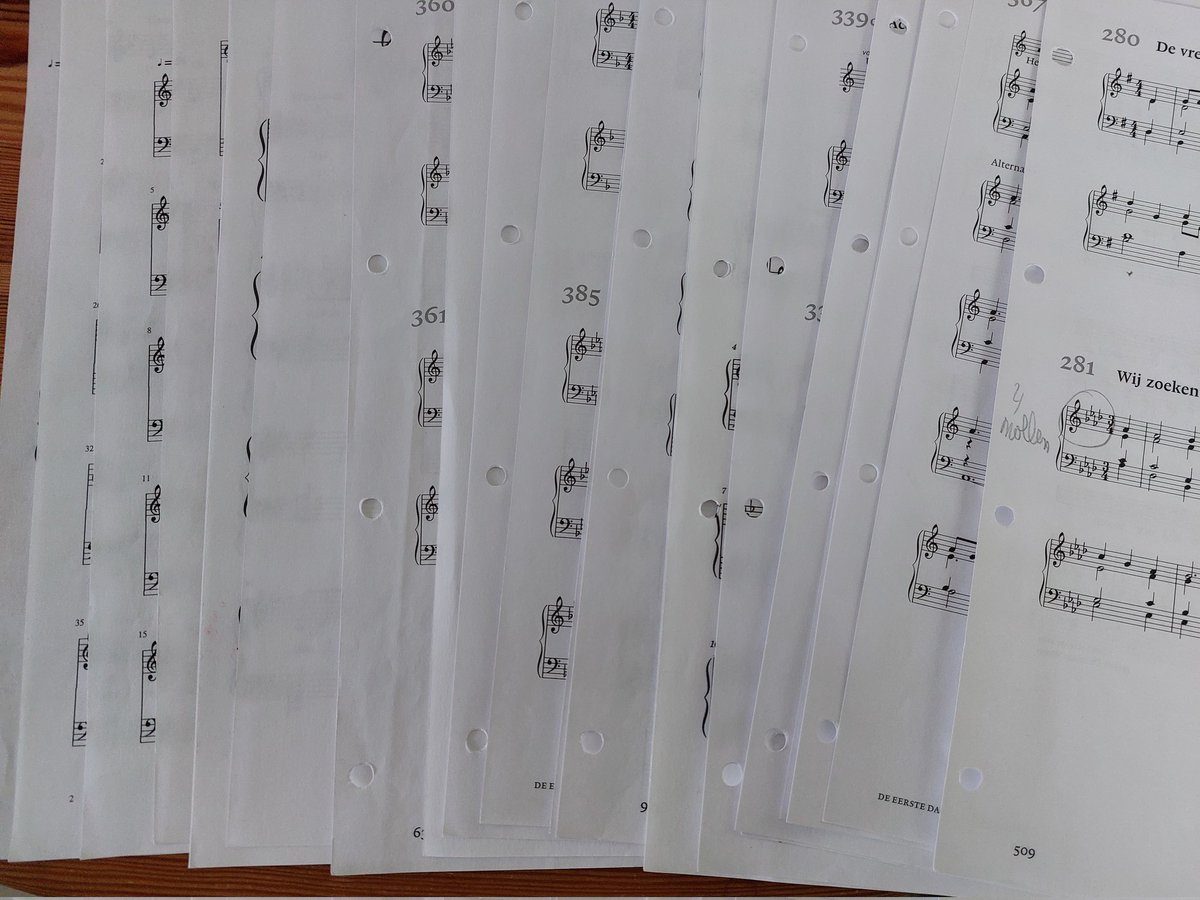 Dit alles zondag te spelen in een dienst.
Ik vind daar wat van...