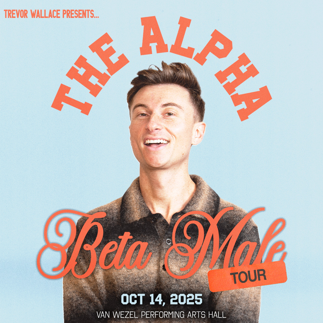 🎤 Just Announced: Trevor Wallace comes to Van Wezel on October 14, 2025! With 2.5 billion views and 16 million followers, this comedy star has been featured by Comedy Central, Netflix Is A Joke, and more. 

Tickets on sale this Friday at 10AM at vanwezel.org.