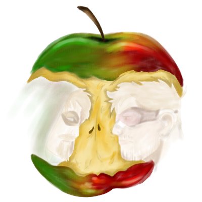 graveyardsysz's tweet photo. Bitter apple, bitter love.

The apple trend but #GreenHawk 💚💜
#hawkeye #greenarrow #greenarrowart #hawkeyeart https://t.co/haQPUewHtk