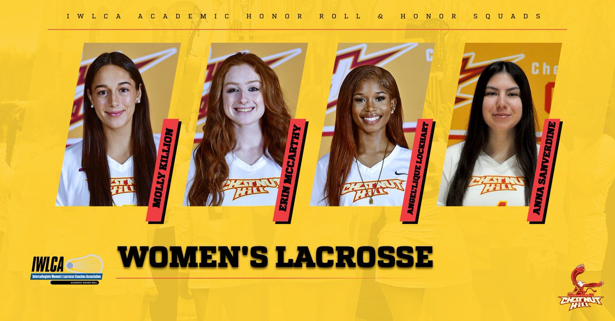 Congratulations to our Women's Lacrosse team on being named an IWLCA Academic honor Squad and to our four players named to the academic honor roll! (Molly Killion, Angel'Lique Lockhart, Erin McCarthy, Anna Sanverdine)

#GriffinPride