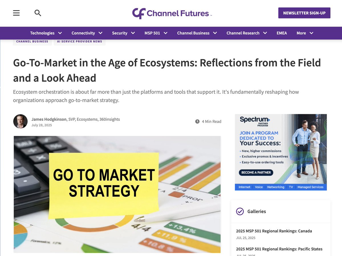 In this new piece for Channel Futures, I share insights from the field on how leading companies are reshaping go-to-market models around connected data, shared value, and dynamic incentives.

okt.to/VEaWH0