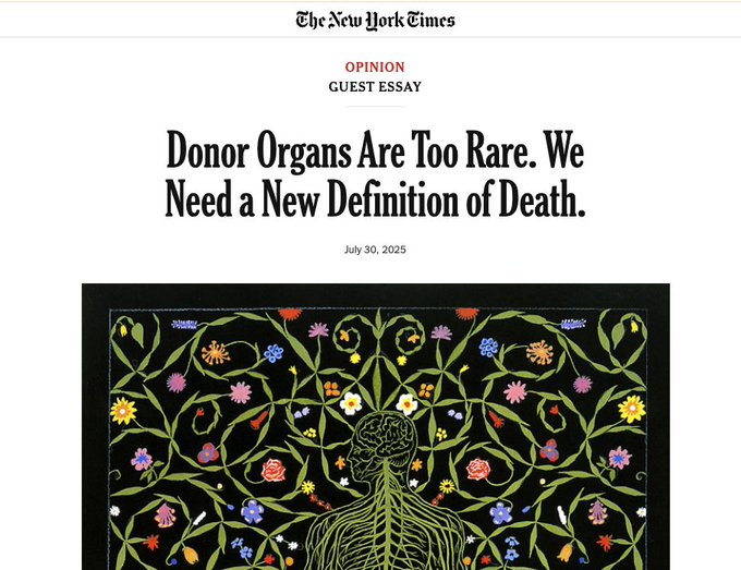 When I got my first driver's license, a friend warned me not to elect to be an organ donor. "Dude, they're going to try to declare you dead before you are to harvest your organs." I thought that was the stupidest, most paranoid conspiracy theory I'd ever heard.

Now this.