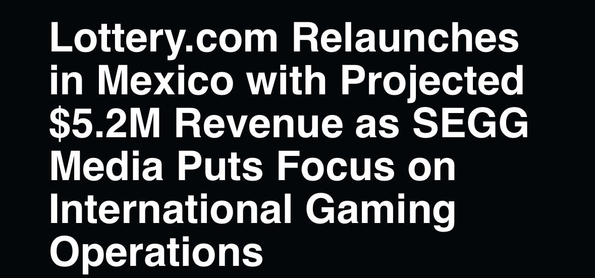 marcbircham's tweet photo. https://t.co/v7guW9S2ex is officially back in Mexico 🇲🇽 — and this is just the beginning.
We’re relaunching with a projected $5.2M in annual revenue and an ambitious roadmap to build a more dynamic, digital-first lottery experience across Latin America
#SEGGMedia #LotteryDotCom https://t.co/OU6MHpkHNE