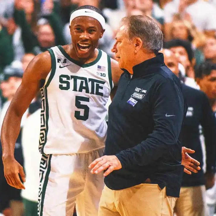 AJ Hoggard, at the time a guard for Vanderbilt, was at Michigan State’s Grind Week Event last year in September.

Tre Holloman, now a guard for NC State, returned to MSU for a visit last night during the middle of his summer.

Say what you want about the new world of CBB, but Tom