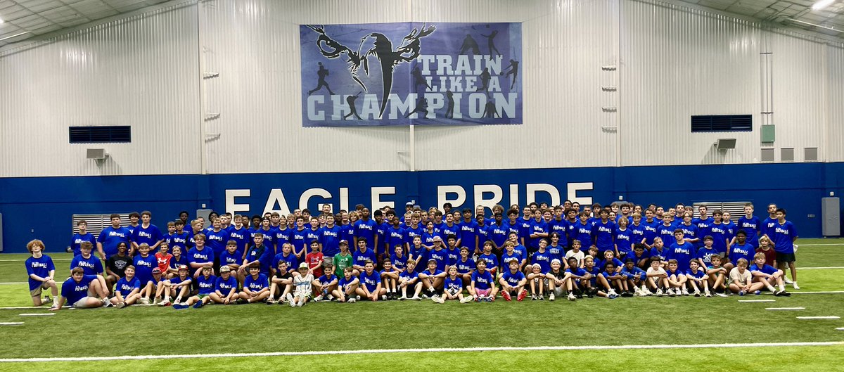 187 Eagles crushed our 7 - 9 Team Camp! A week full of work, learning, and fun completed and now we are ready to soar into the football season at all levels! #WingsUp #WeCanWeWill