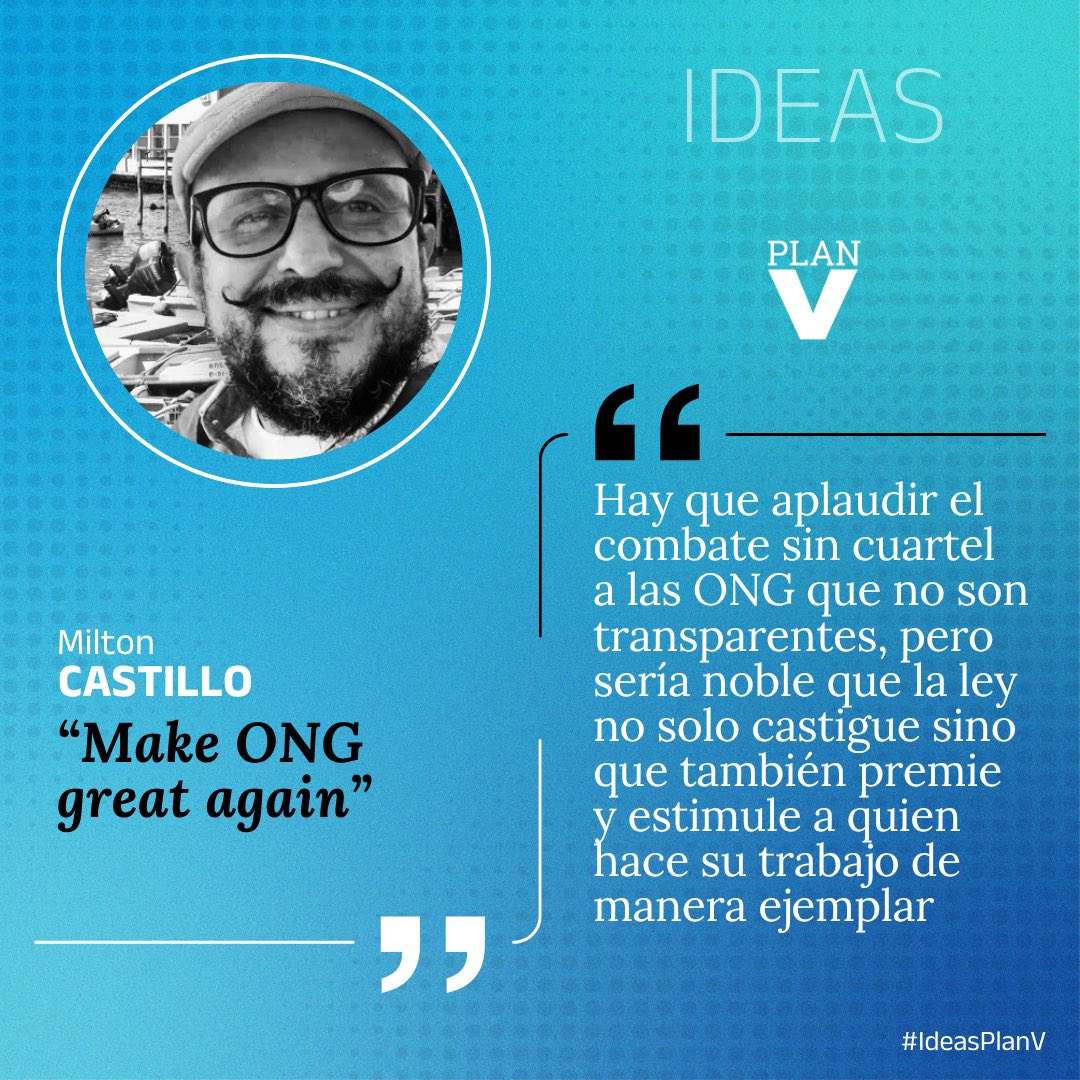 Plan V (@revistaplanv) on Twitter photo #IdeasPlanV | “Make ONG great again”
La nueva columna de #opinión de <a href="/milcastillo33/">milton castillo mald</a>. bit.ly/3Uae2ki #IdeasPlanV | “Make ONG great again”
La nueva columna de #opinión de <a href="/milcastillo33/">milton castillo mald</a>. bit.ly/3Uae2ki