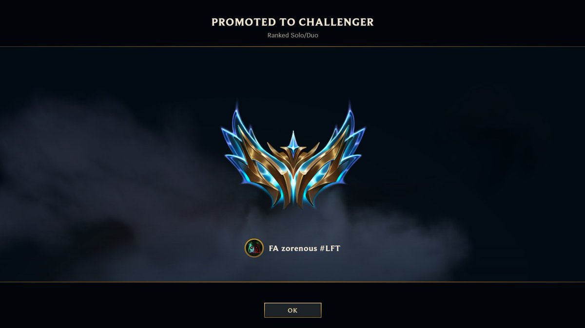 Happy to hit Challenger on EUW💪, but I'm not done yet.