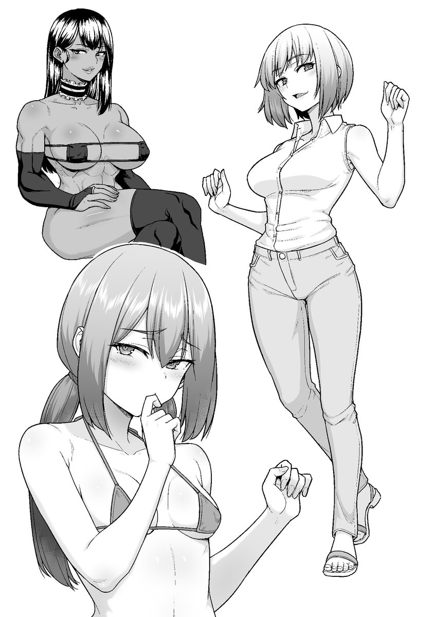 グレスケ落書き