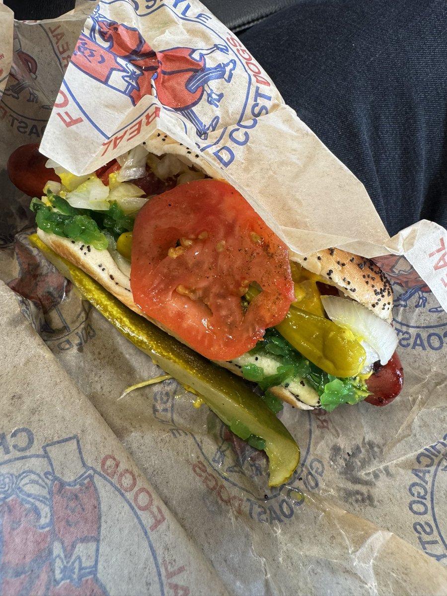 Is 9:30 am CT too early for a Chicago dog? Making a layover through my hometown and they had hotdogs for breakfast. 😂 can’t pass it up