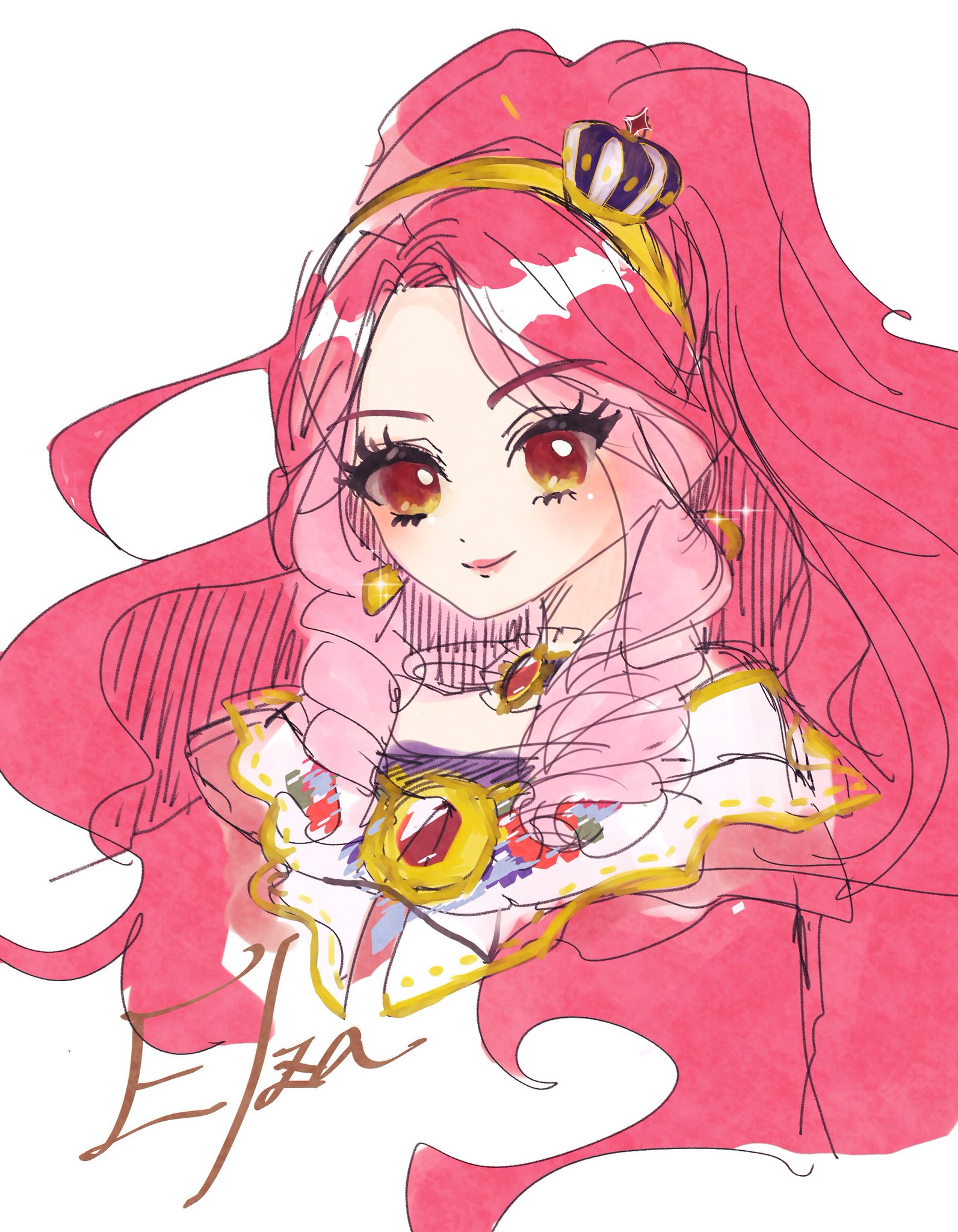 【124】アイカツスターズ　アニON マグバッジ　エルザフォルテ 613z4XS-OSL._UF350,350_QL50_.jpg