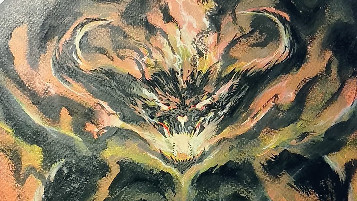 TGuardinian's tweet image. Gandalf VS Balrog
Original Art Acrylics + ink + white pencil
Cheers!
#LOTR