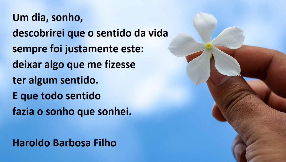 Acredito: em algum momento e lugar, alguém entenderá minhas palavras. Quem sabe, as valorizará.
Nesse momento e lugar, verei os sonhos germinando. Em outra língua, outras cores, outros sentimentos.