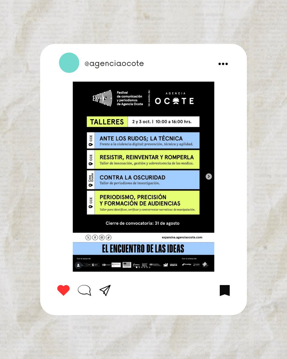 #ViernesdeOportunidades ✊ Visita las oportunidades disponibles para periodistas centroamericanos:

📌La Red Centroamericana de Periodistas (RCP) lanza convocatoria para mentoría editorial del Programa RCP Fellowship 2025. 🔗periodistascentroamericanos.org/comunicados/me…
📌El Lincoln Institute of Land