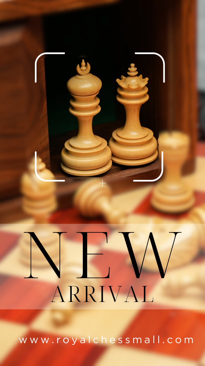 royalchessmall's tweet image. Just Landed – Moonlit Majesty!
Our latest 3.3” luxury chess set is here, carved from premium Ebony and Boxwood. Its refined design brings sophistication to your collection.
Explore this new arrival and enjoy up to 25% OFF while the offer lasts.

#luxurychess #royalchessmall
