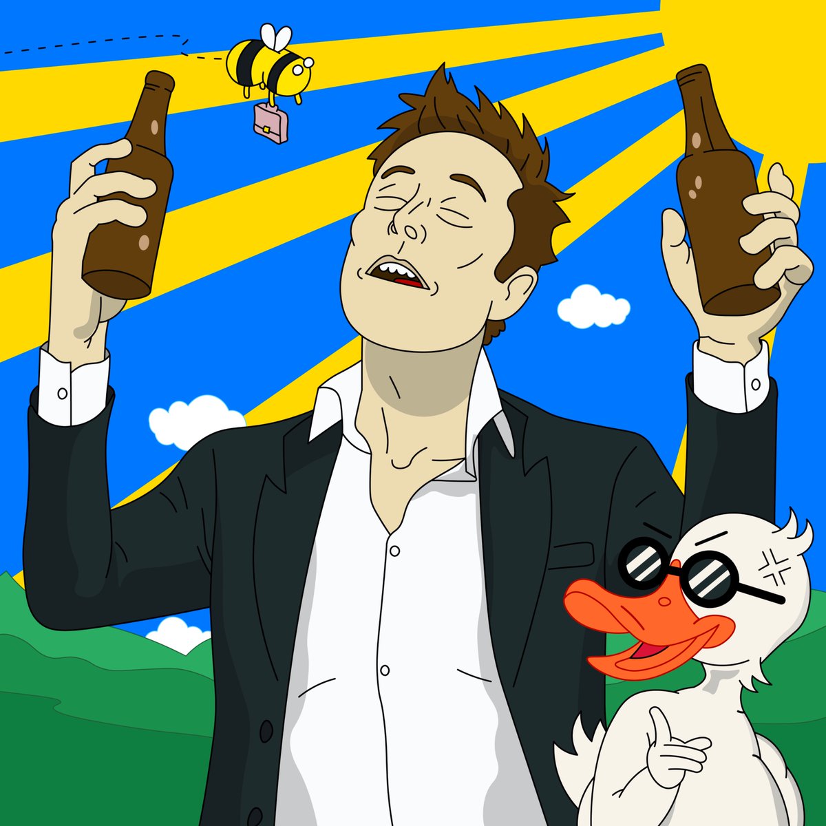 GM Base ☀️

Are you touching grass &amp; enjoying the summer?

Or are you building like a mad duck on Base? 👀

🟦