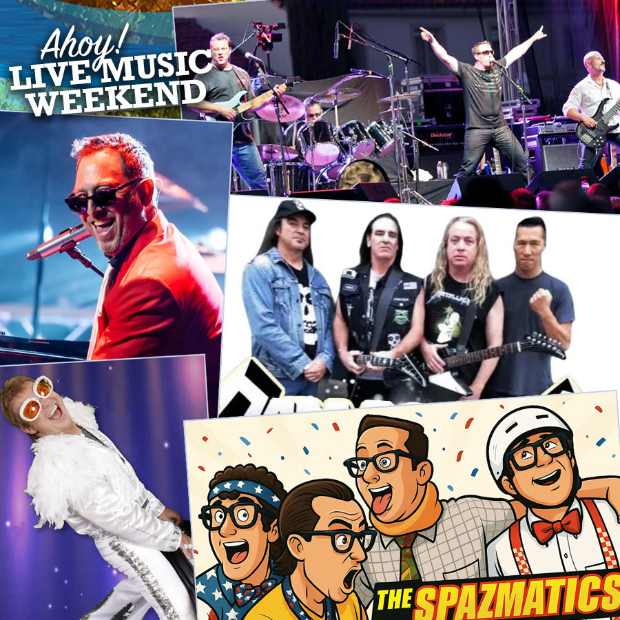 Ahoy! Live music weekend at Swabbies!
Friday, 8/1: Billy Joel 2 Elton John at 6:30pm.
Saturday, 8/2: Damage Inc. NorCal: Tribute to Early Metallica at 1pm. Daze On The Green at 6:30pm.
Sunday, 8/3: The Spazmatics at 3pm.
#swabbies #tacos #livemusic