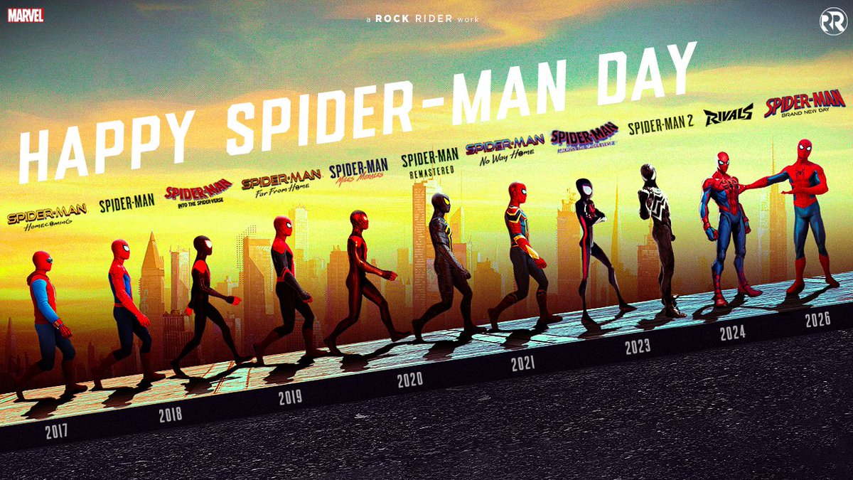 We Spider-Man fans are eating good since 2017 consistently. 🕷️🕸️

Happy Spider-Man Day and also Happy Spider-Man: BRAND NEW DAY filming day!
