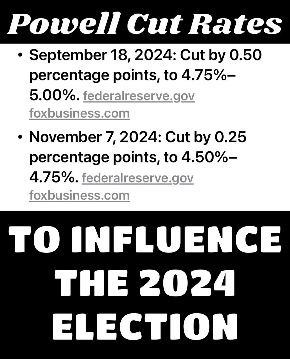 The only time Powell considered cutting rates was to influence the 2024 election and demean Trump. 

He takes his orders from Deep State.