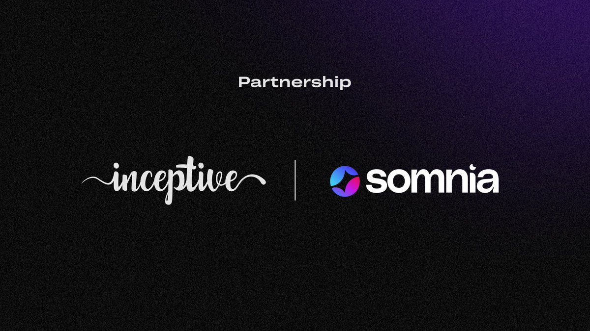 Inceptive x <a href="/SomniaEco/">Somnia Ecosystem</a> 
Excited to be building and bringing <a href="/GeezOnApe/">GeezOnApe</a> to the Somnia ecosystem