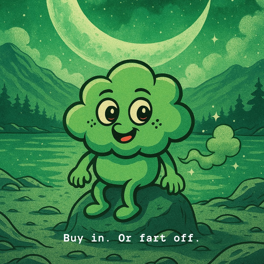 Even the moon felt it 💨🌙
He sat. He smiled. He farted. Nature was never the same.